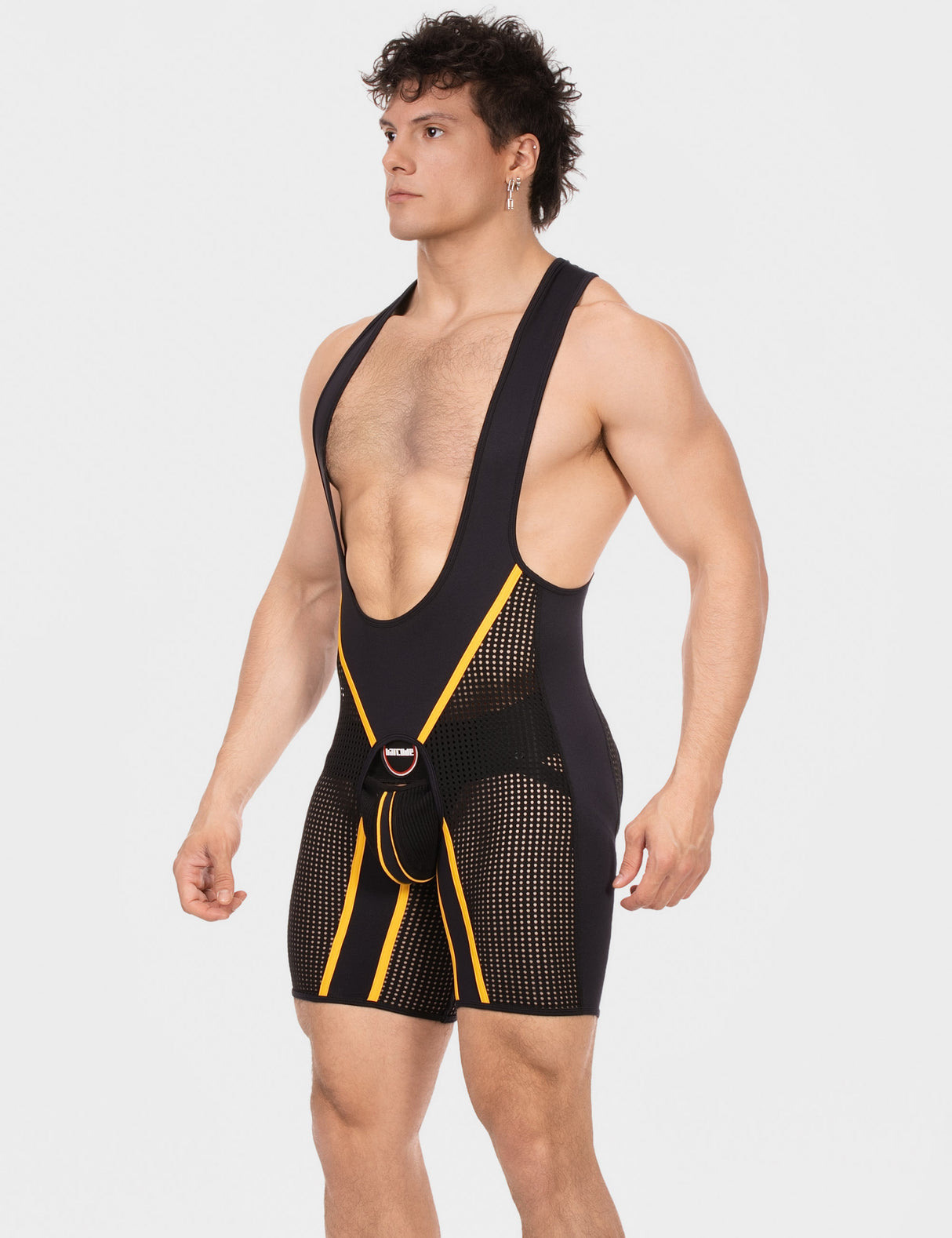 Barcode Berlin Chaps Singlet Krish Black Yellow