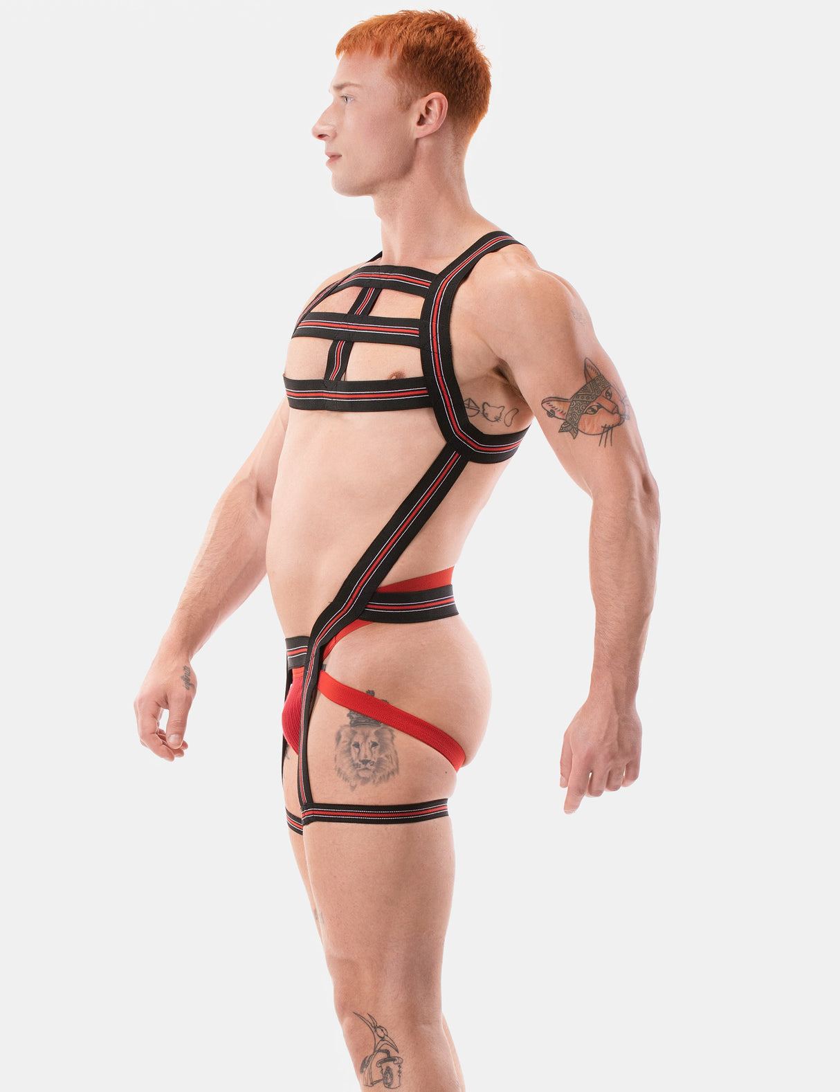 Barcode Berlin Harness Jaro Black White Red