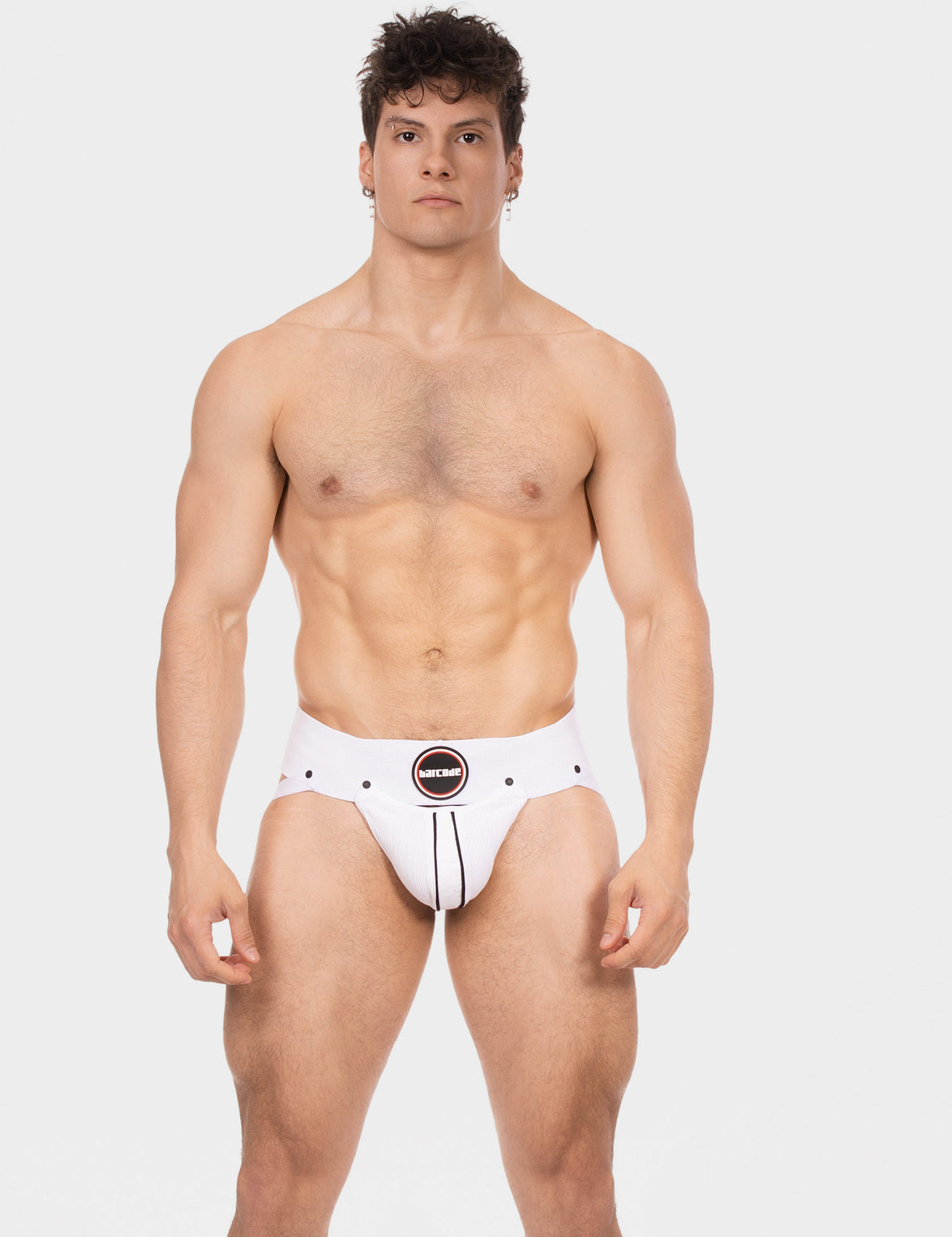 Barcode Berlin Jockstrap Rokk White Black