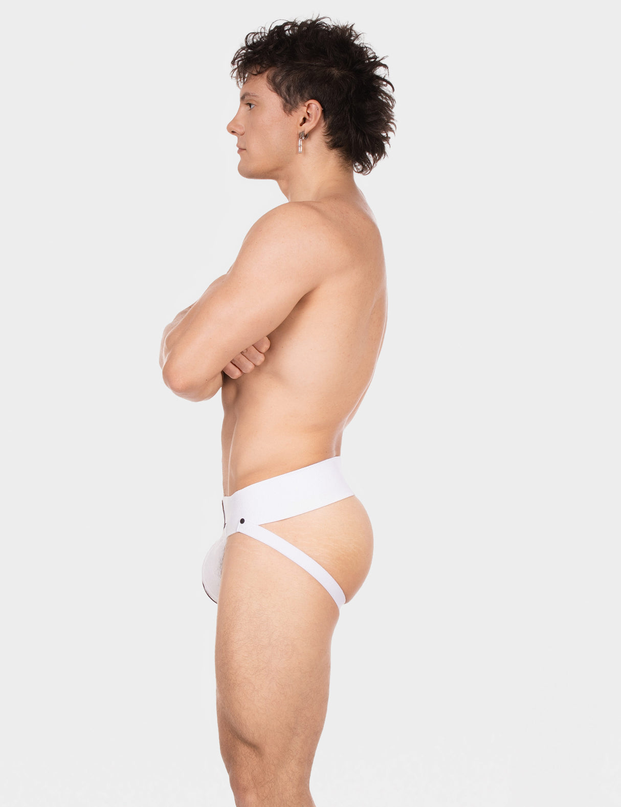 Barcode Berlin Jockstrap Rokk White Black