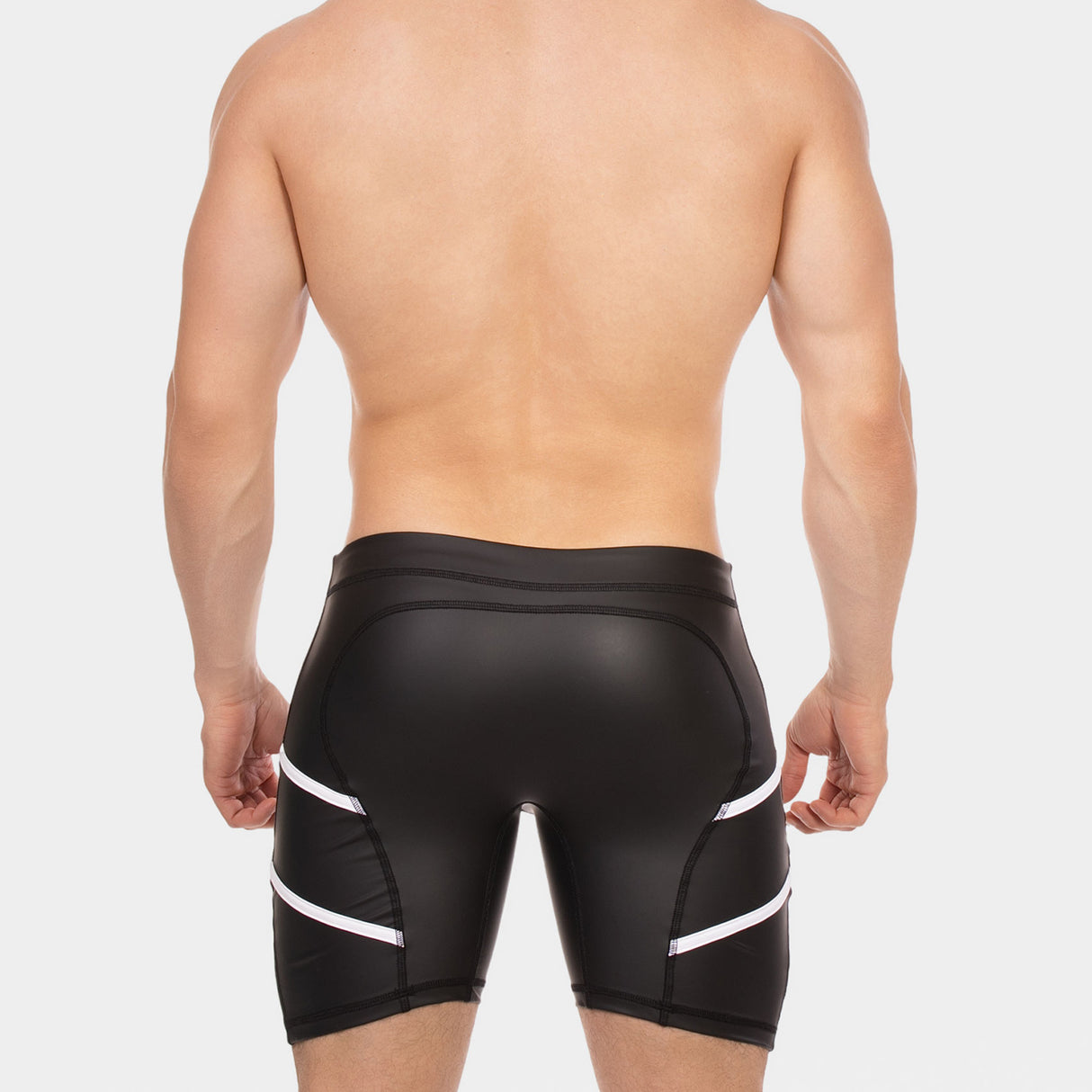 Barcode Berlin Biker Short Nuru Black White