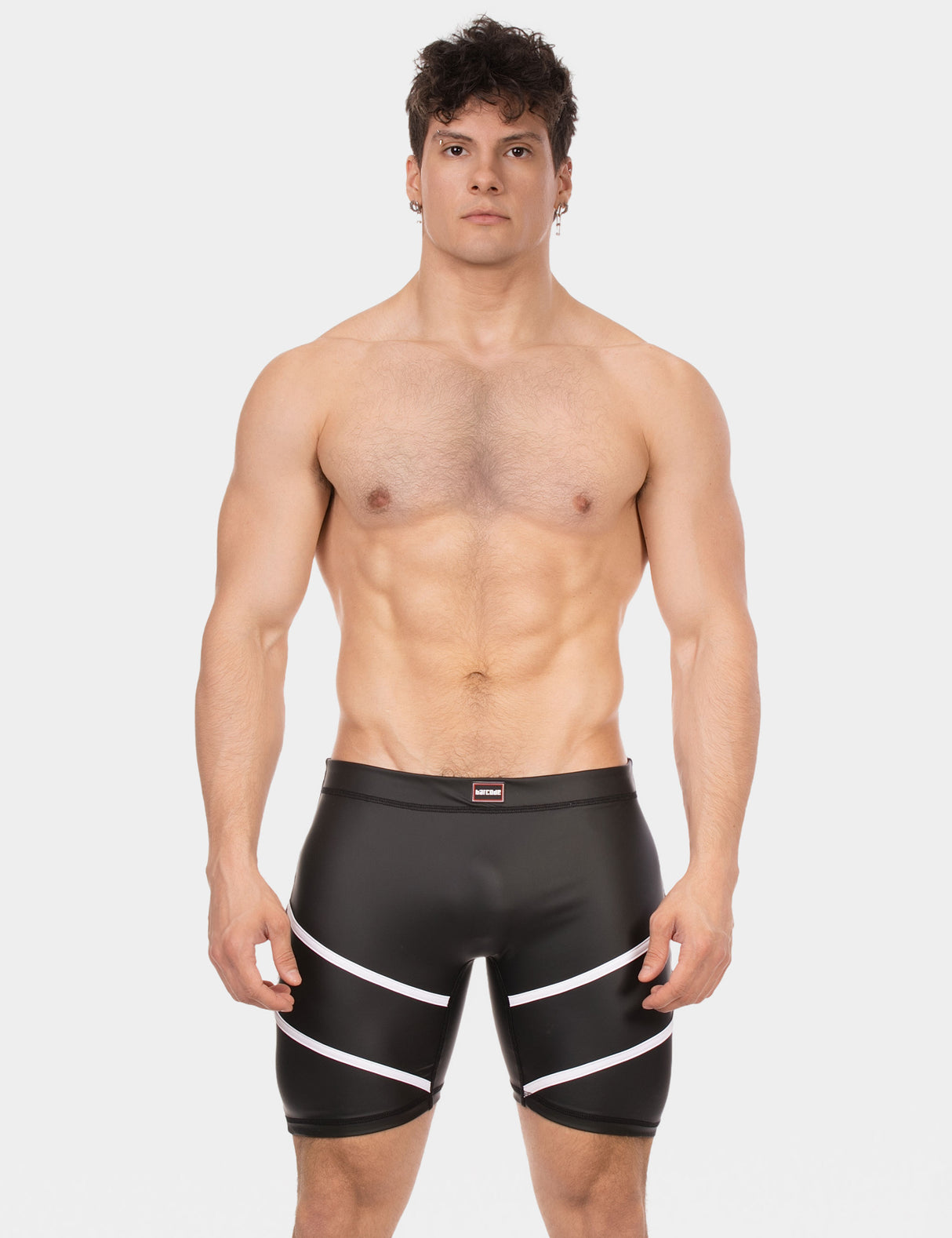 Barcode Berlin Biker Short Nuru Black White
