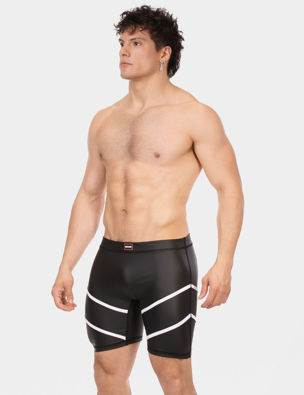 Barcode Berlin Biker Short Nuru Black White