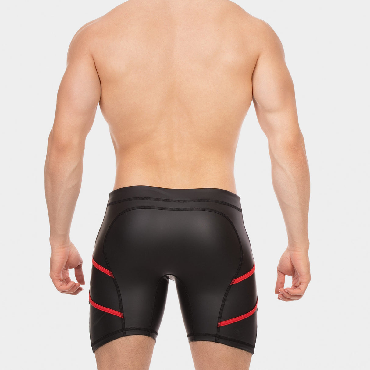Barcode Berlin Biker Short Nuru Black Red