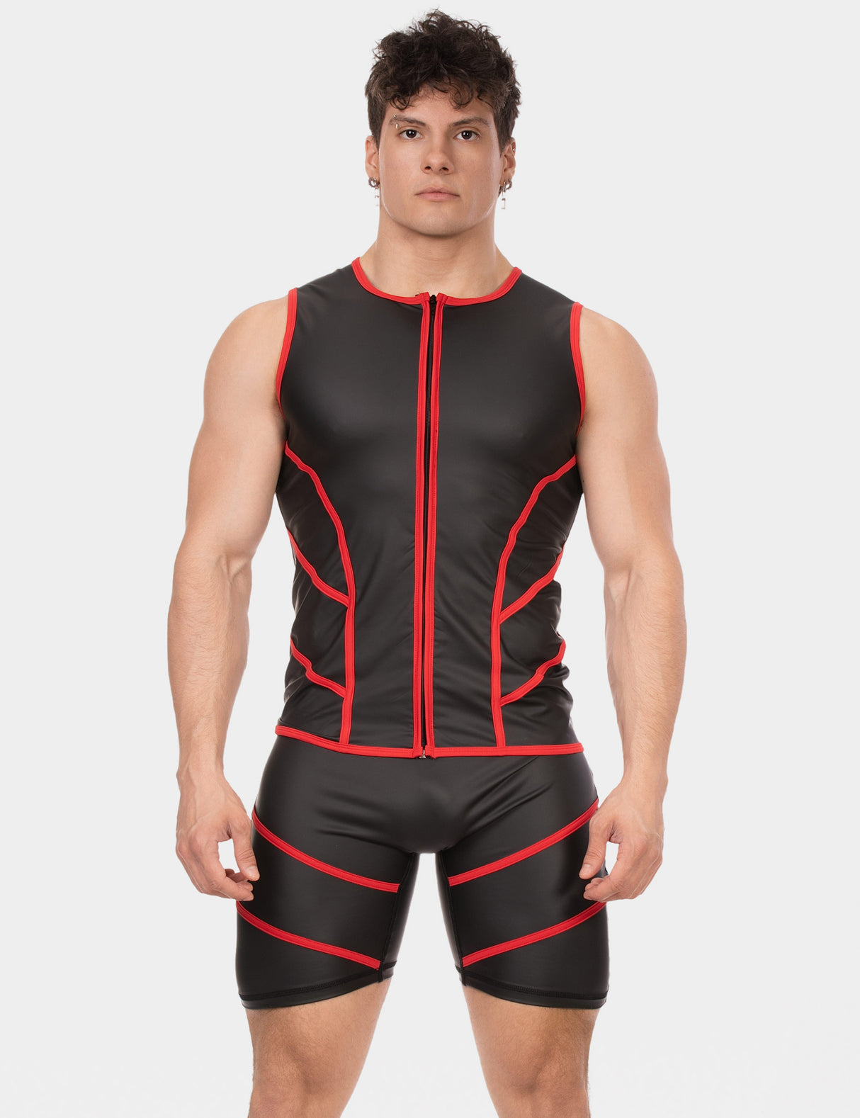 Barcode Berlin Vest Robin Black Red