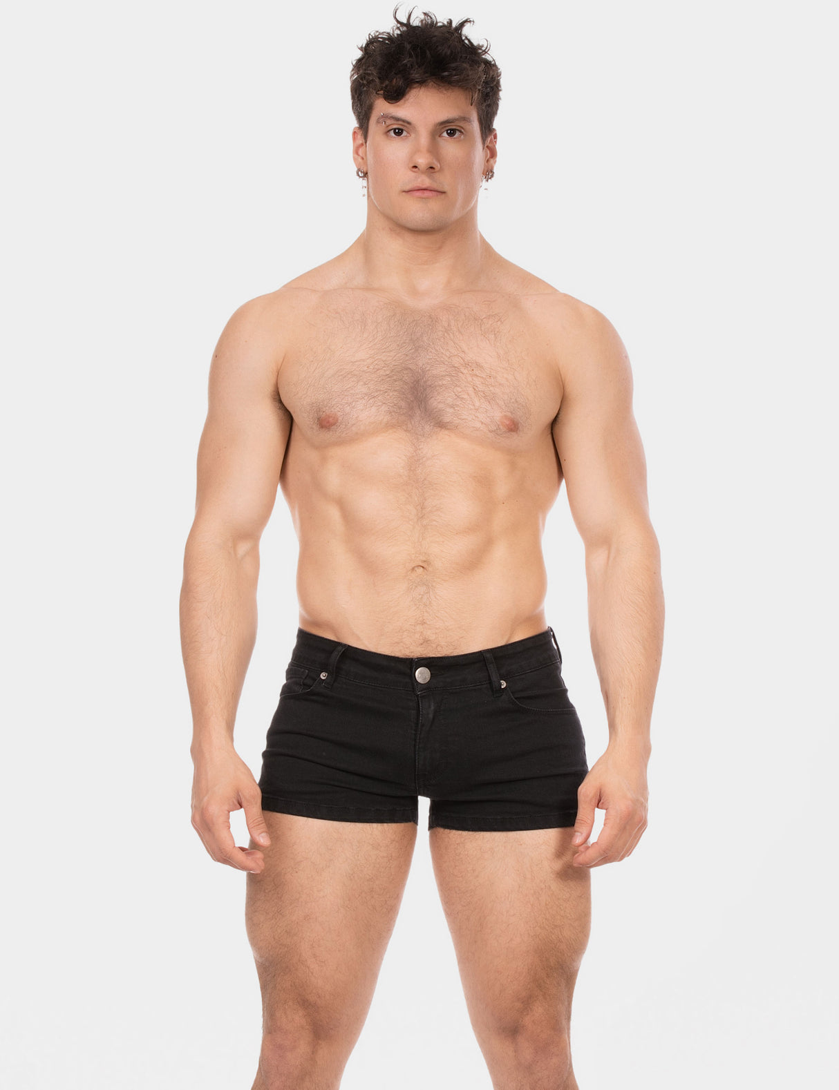 Barcode Berlin 5 Pocket Denim Short Tyler Black