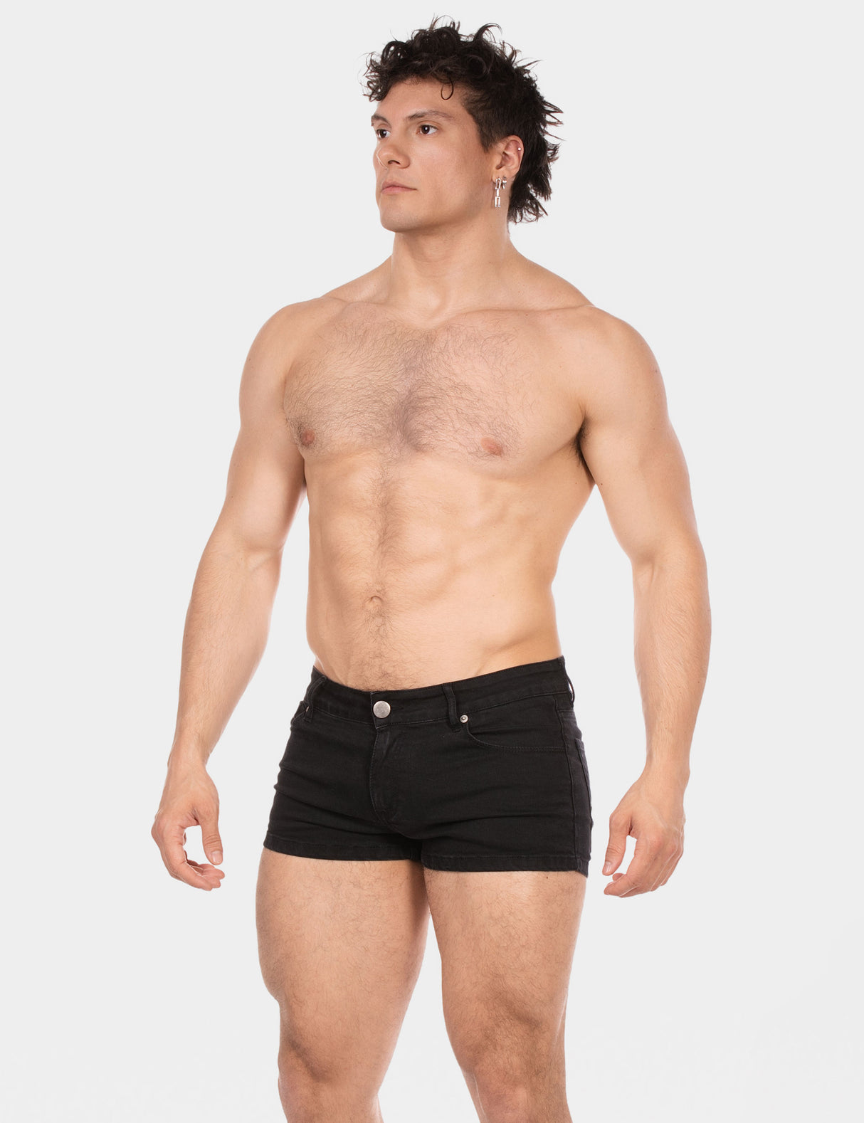 Barcode Berlin 5 Pocket Denim Short Tyler Black