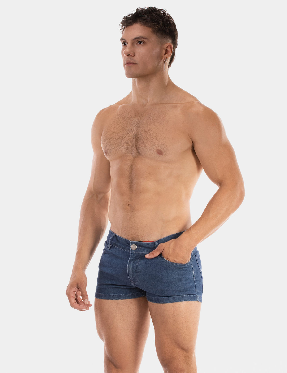 Barcode Berlin 5 Pocket Denim Short Tyler Light Blue