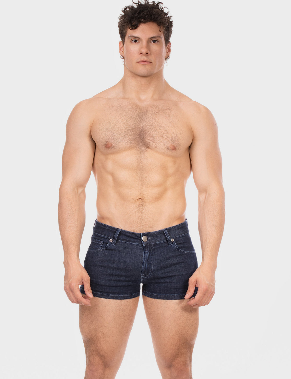 Barcode Berlin 5 Pocket Denim Short Tyler Dark Blue