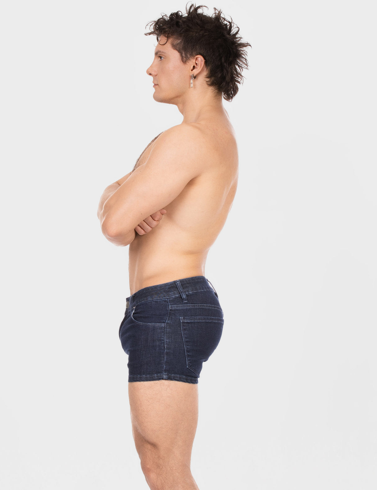 Barcode Berlin 5 Pocket Denim Short Tyler Dark Blue