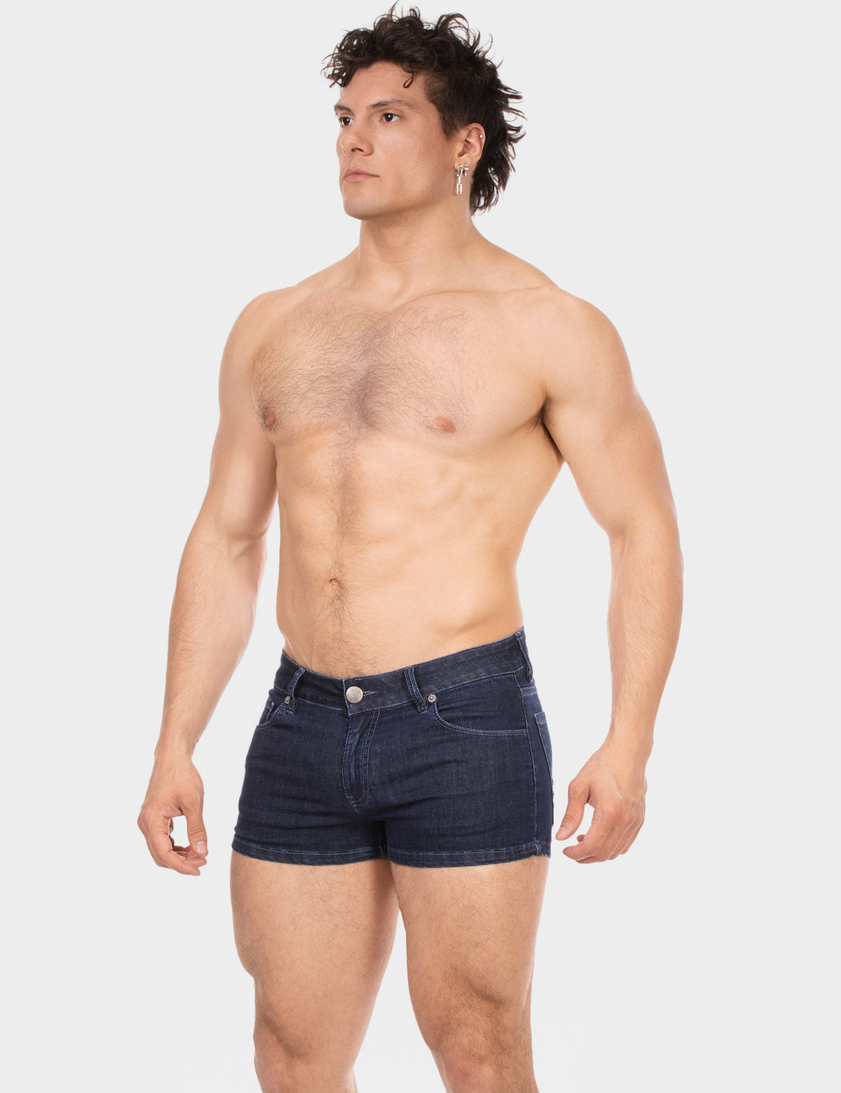 Barcode Berlin 5 Pocket Denim Short Tyler Dark Blue