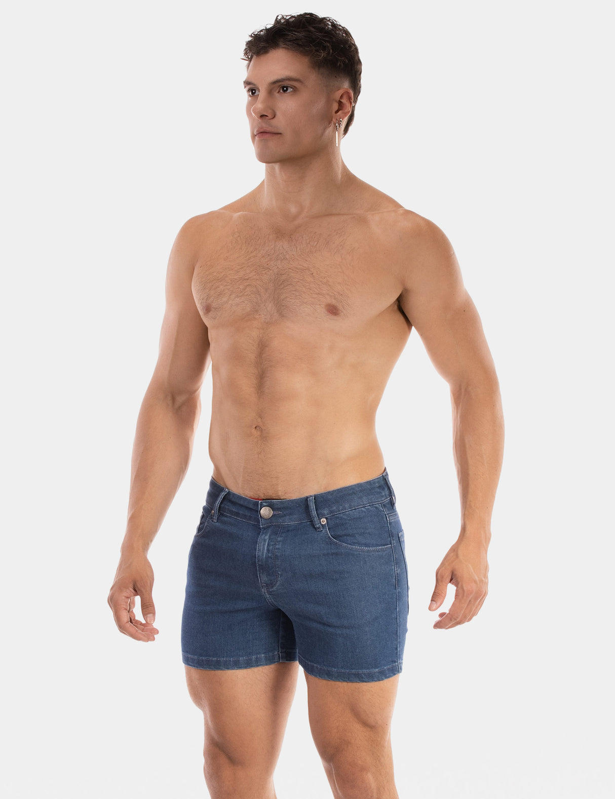 Barcode Berlin 5 Pocket Denim Short Jack Light Blue
