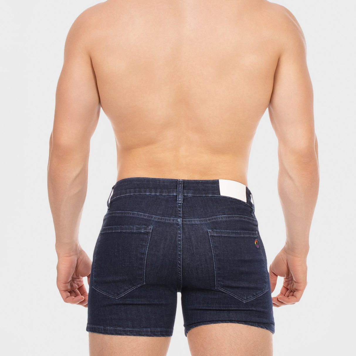 Barcode Berlin 5 Pocket Denim Short Jack Dark Blue