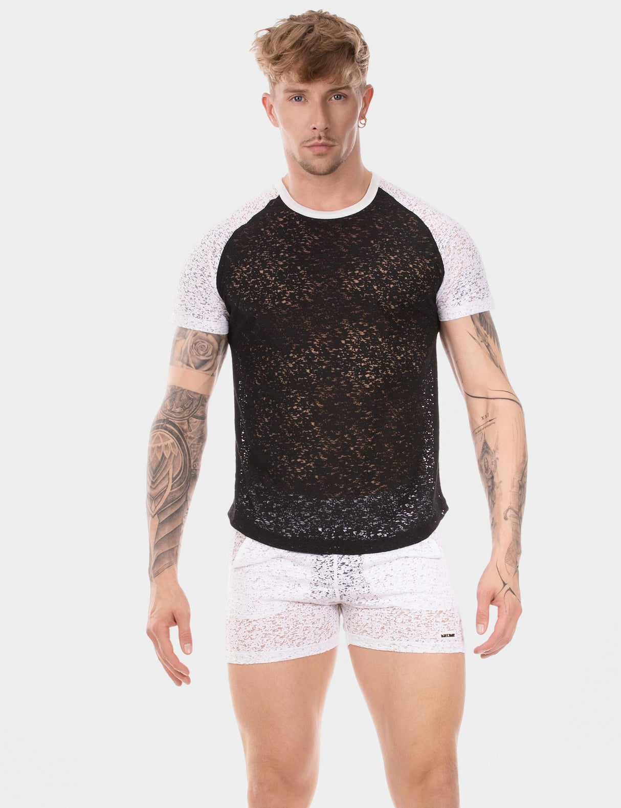 Barcode Berlin T Shirt Micah Black White