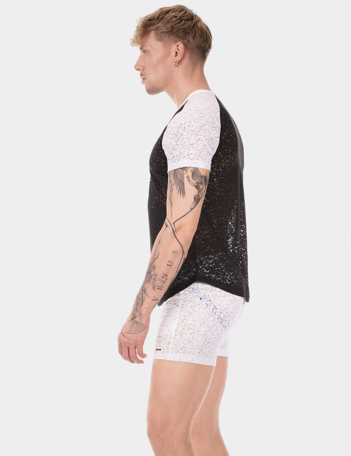 Barcode Berlin T Shirt Micah Black White