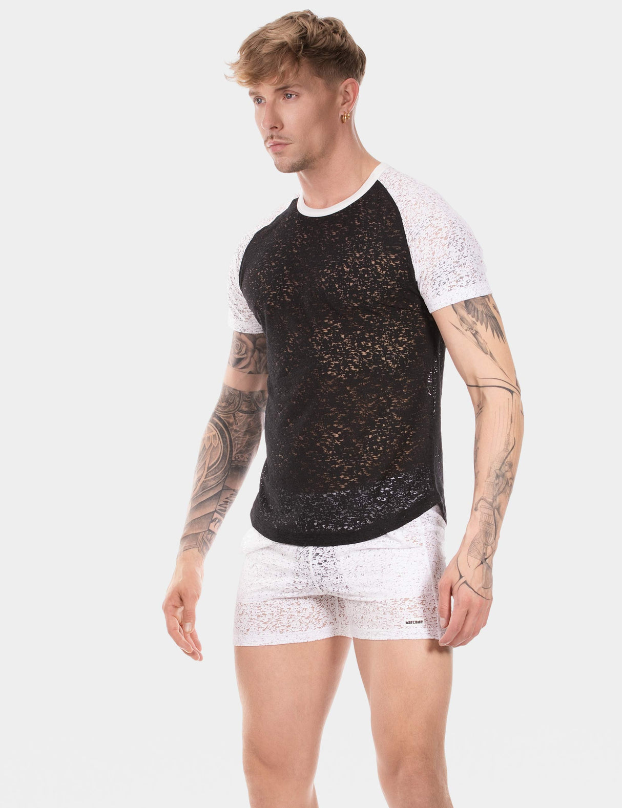 Barcode Berlin T Shirt Micah Black White