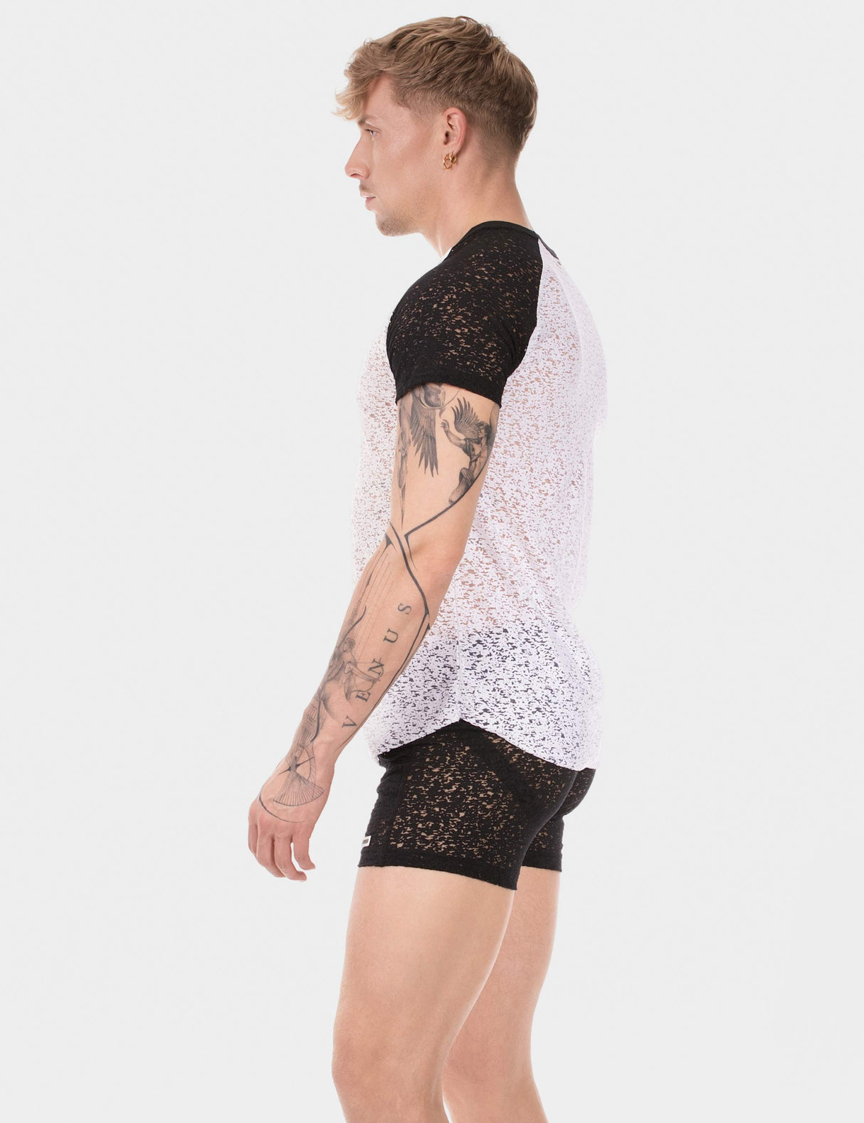 Barcode Berlin T Shirt Micah White Black