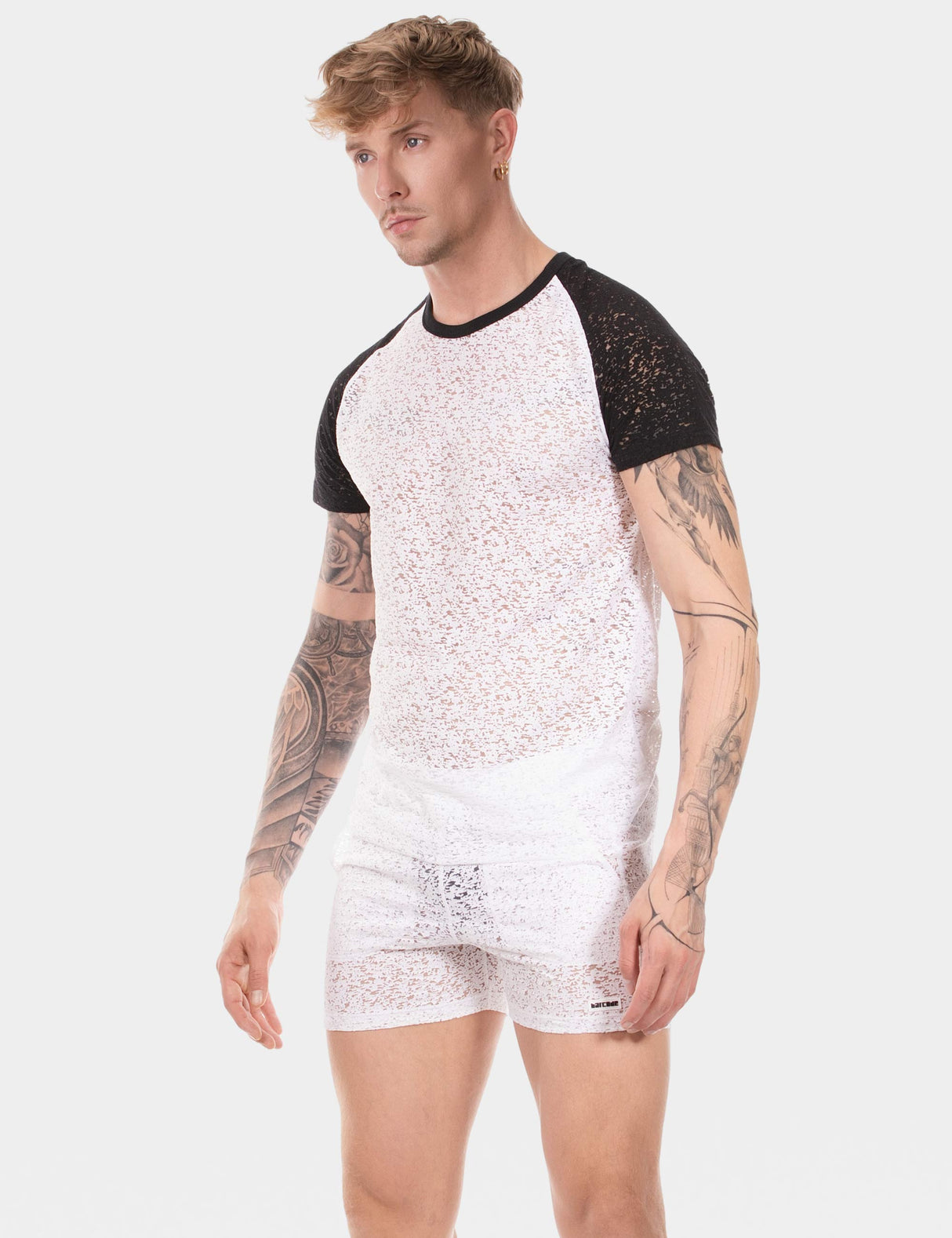 Barcode Berlin T Shirt Micah White Black