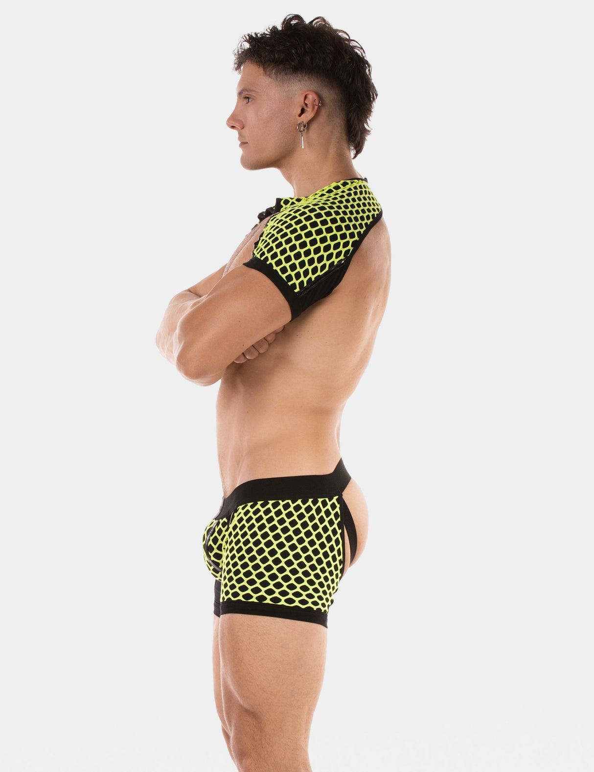 Barcode Berlin Shoulder Harness Ribo Neon Yellow Black