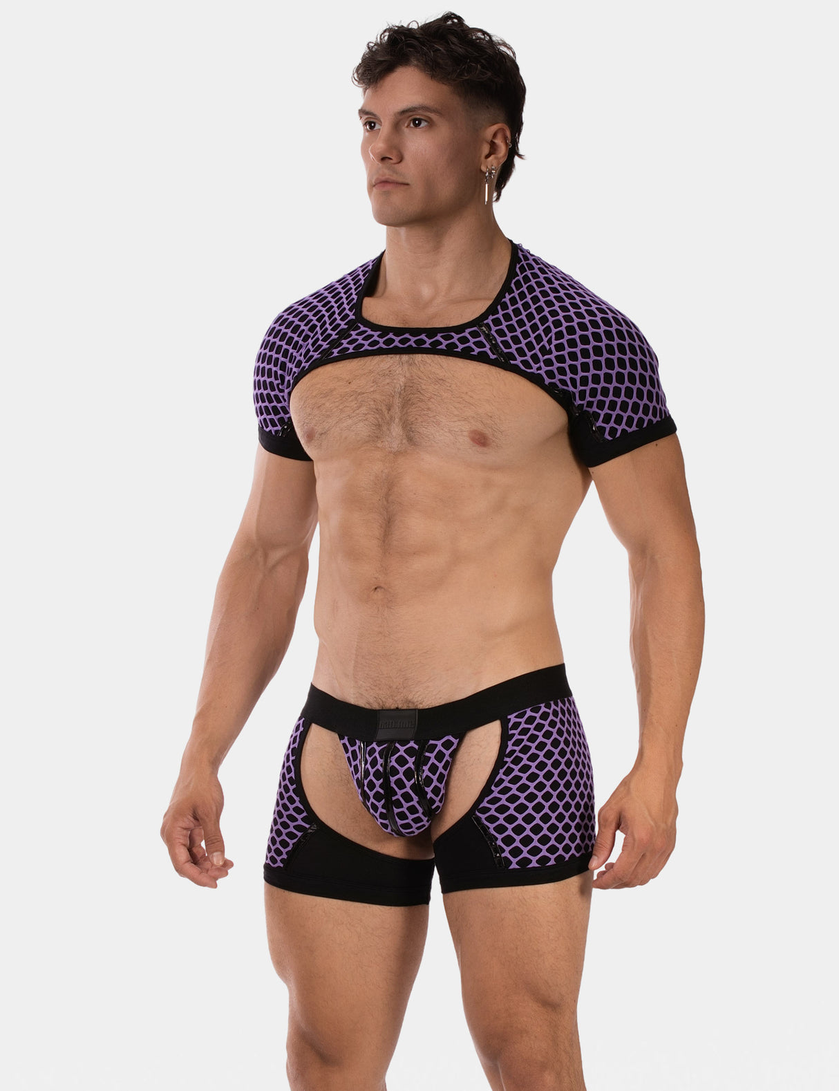 Barcode Berlin Shoulder Harness Ribo Purple Black