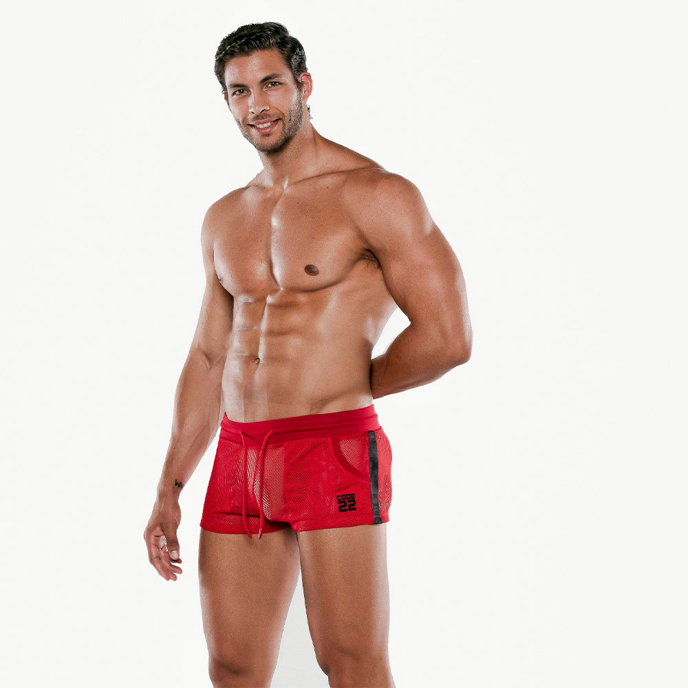 Code 22 See Me Mini Short Red