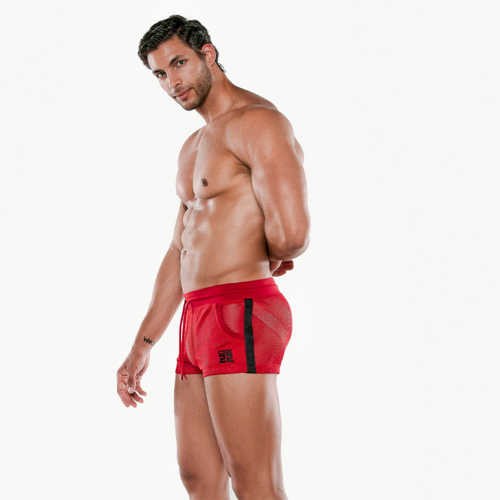 Code 22 See Me Mini Short Red
