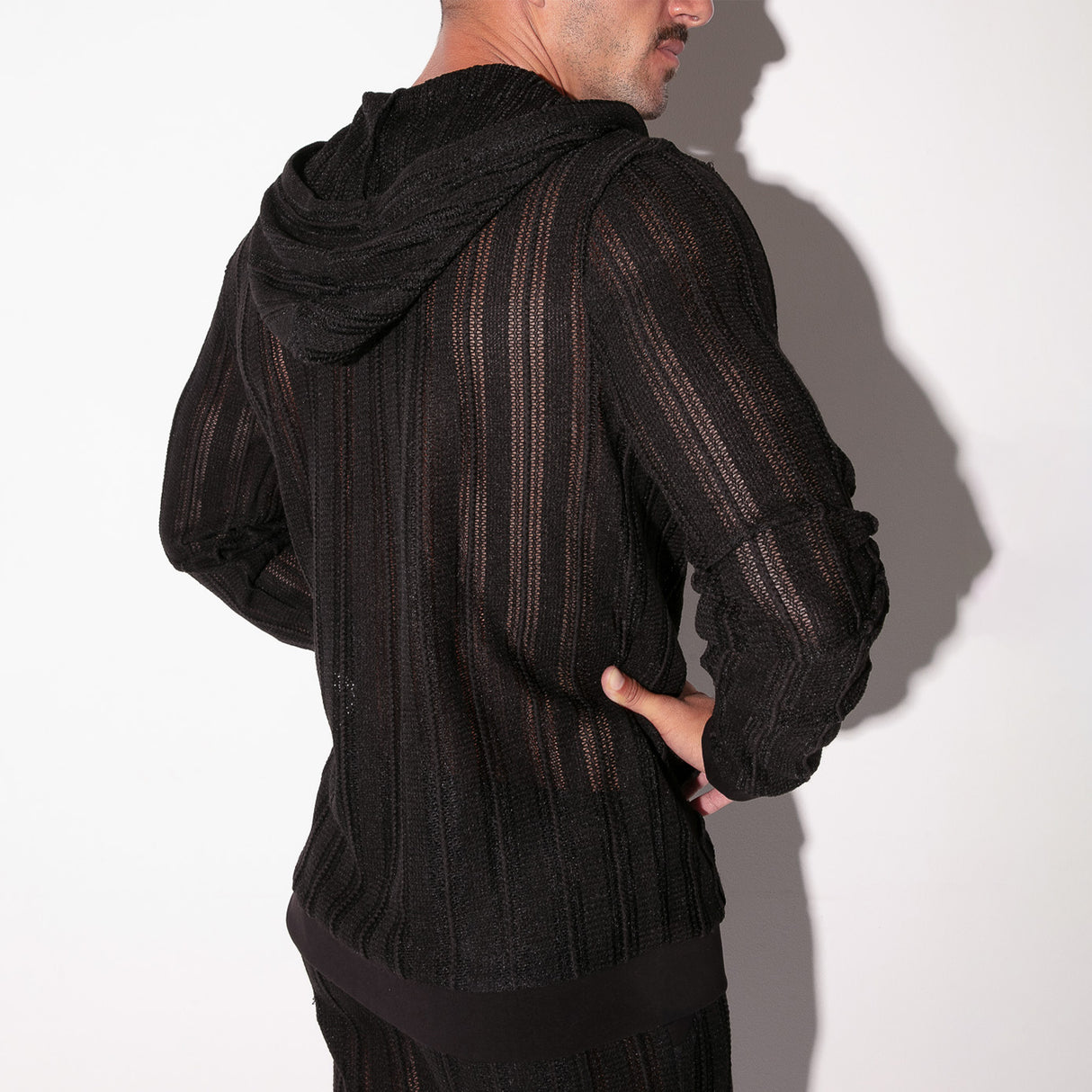 Code 22 Oasis Openwork Hoody Black