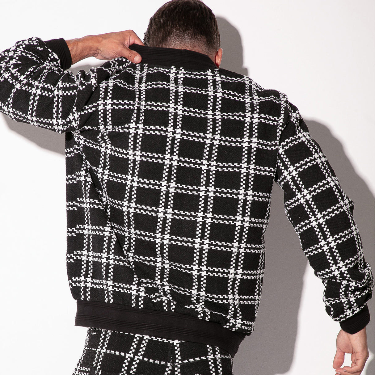 Code 22 Cameron Plaid Jacket Black