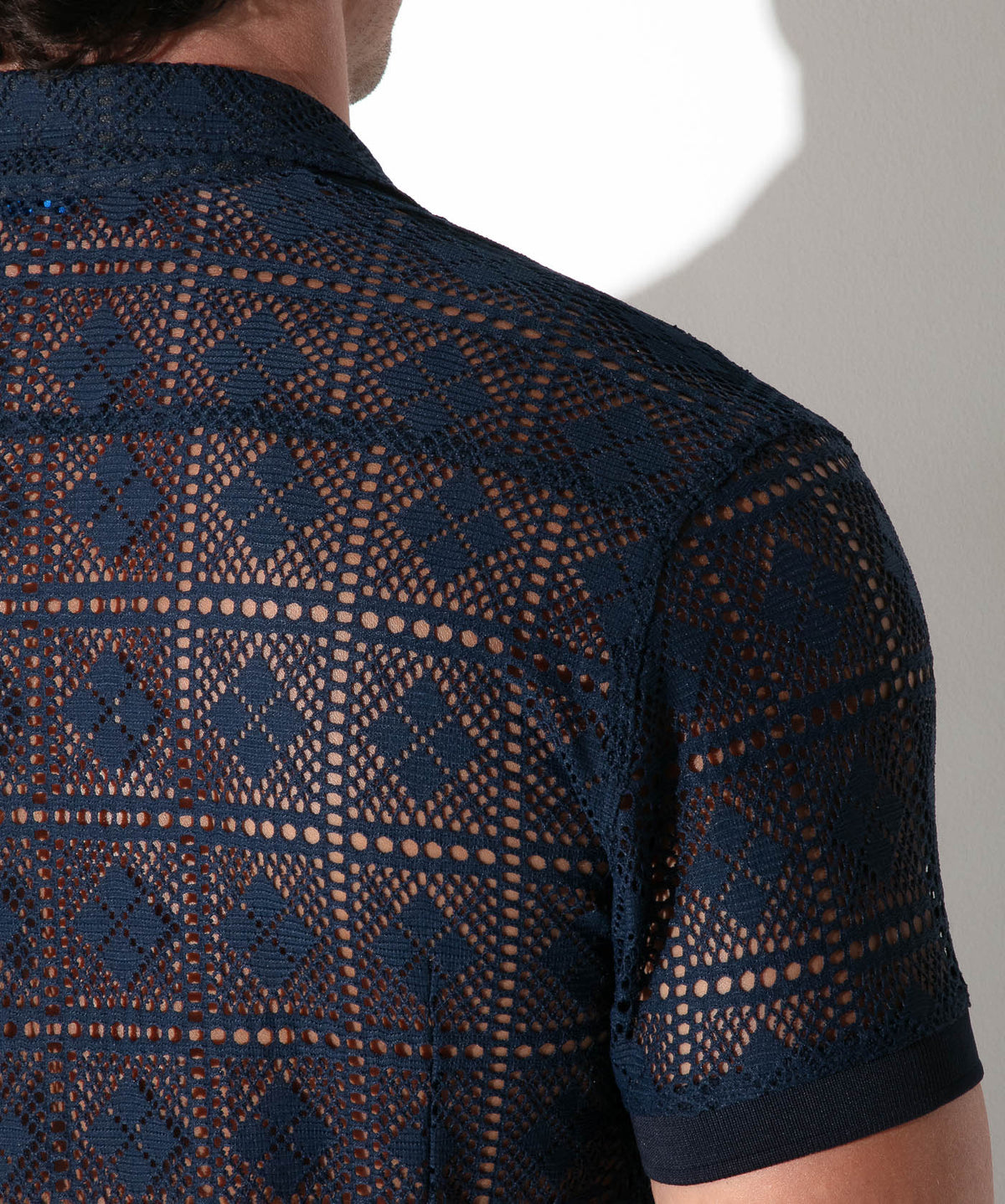 Code 22 Graphic Lace Shirt Navy