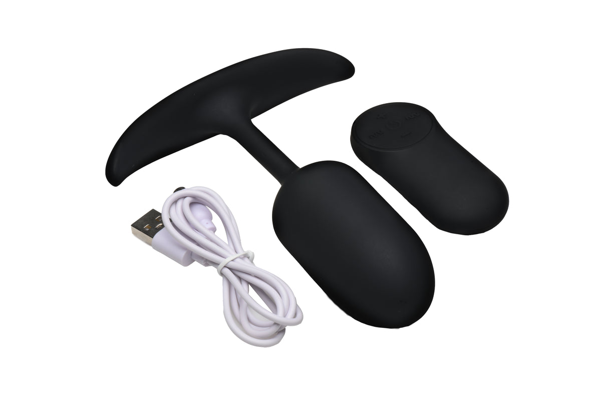 Heavy Hitters Vibrating Weighted Silicone Anal Plug Medium