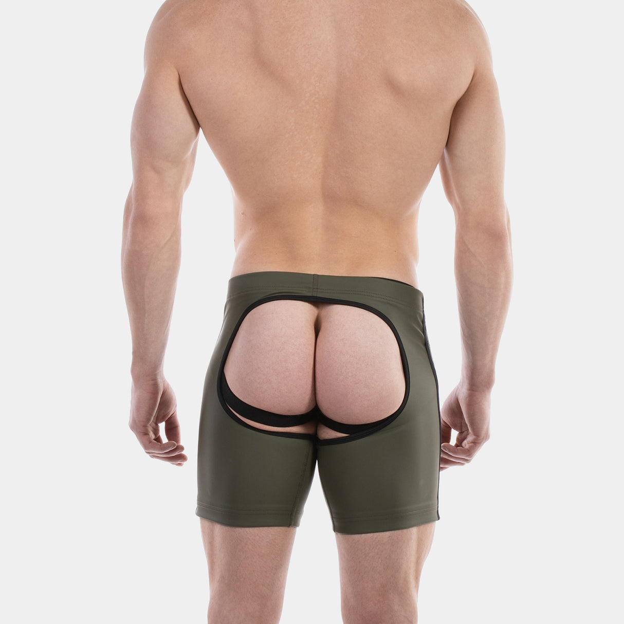 Barcode Berlin Chaps Short Jiho Army Black