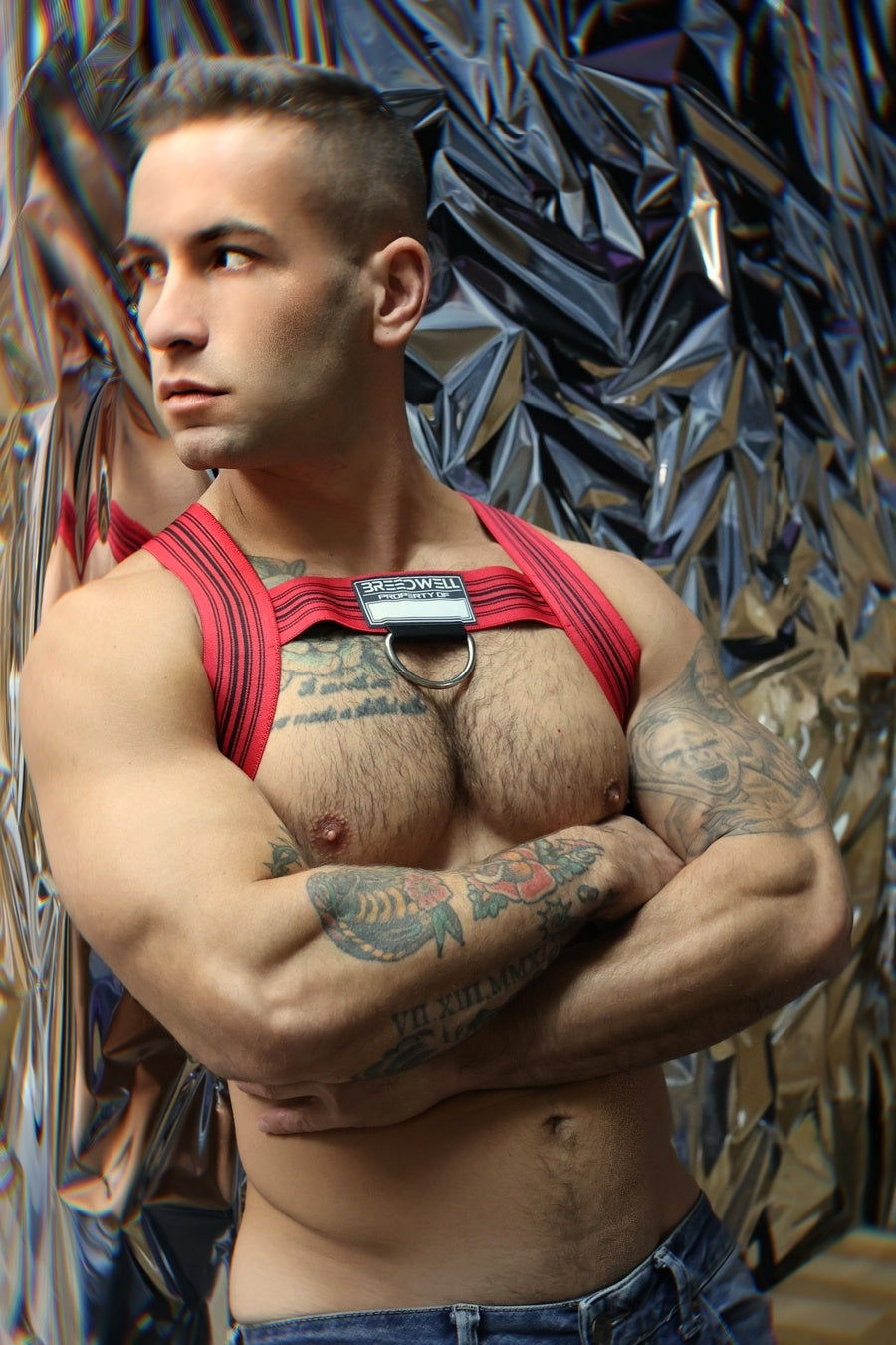 Breedwell Cumdump Bulldog Harness Red