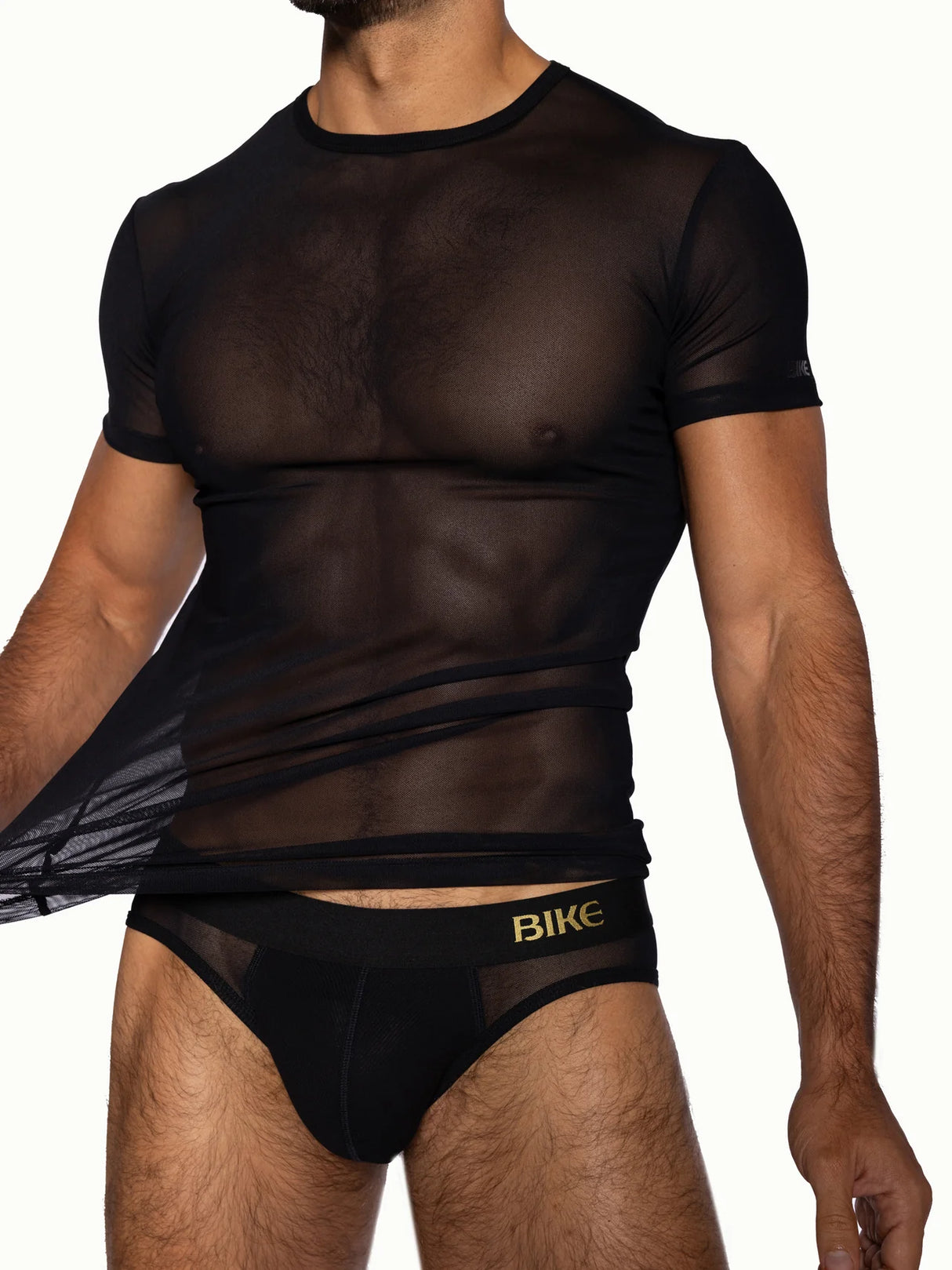 BIKE Mesh T Shirt Black