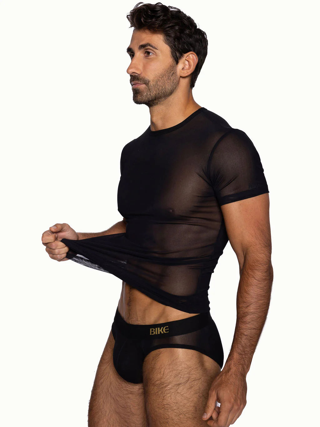 BIKE Mesh T Shirt Black