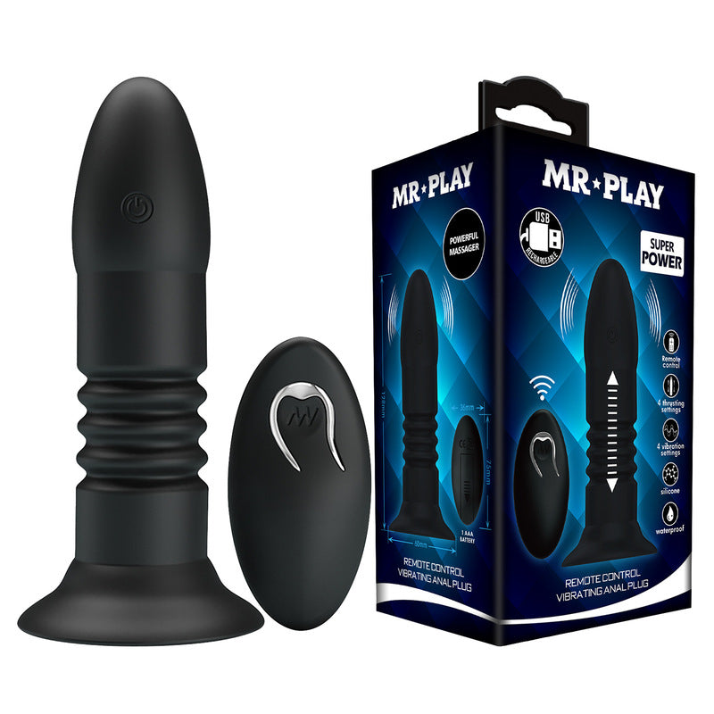 Mr Play Remote Thrusting Vibrating Anal Plug
