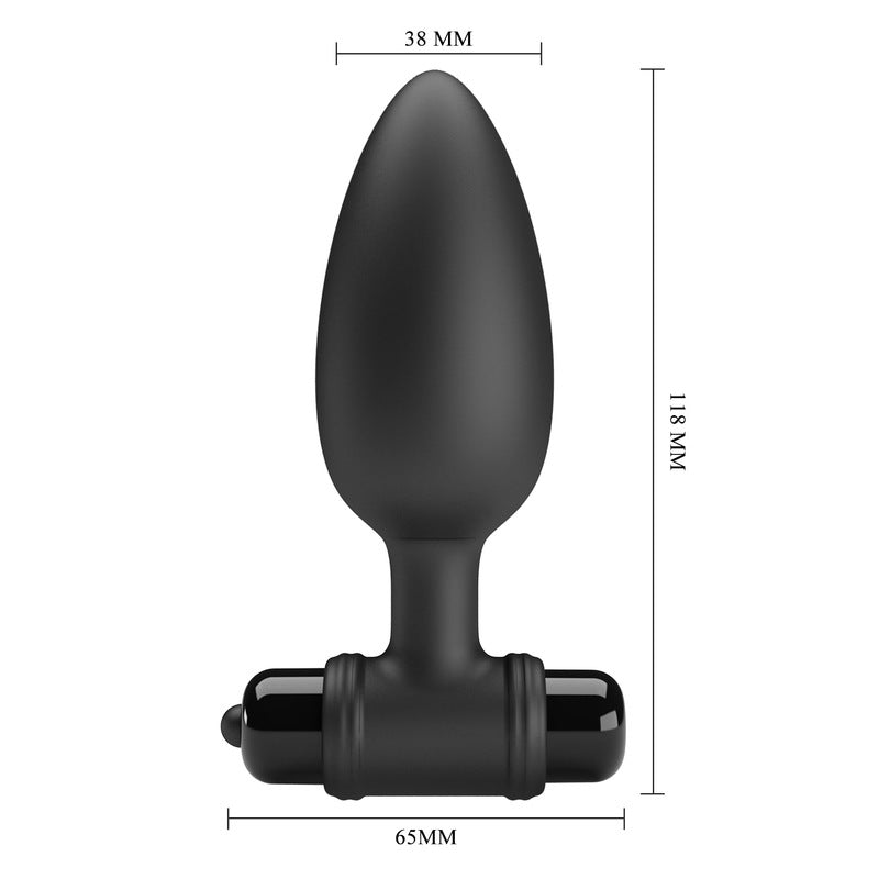 Mr Play Silicone Vibrating Butt Plug