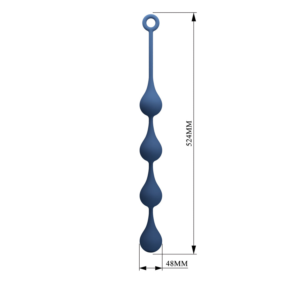 Mr Play Silicone Waterdrop Anal Beads 20.6 Inch