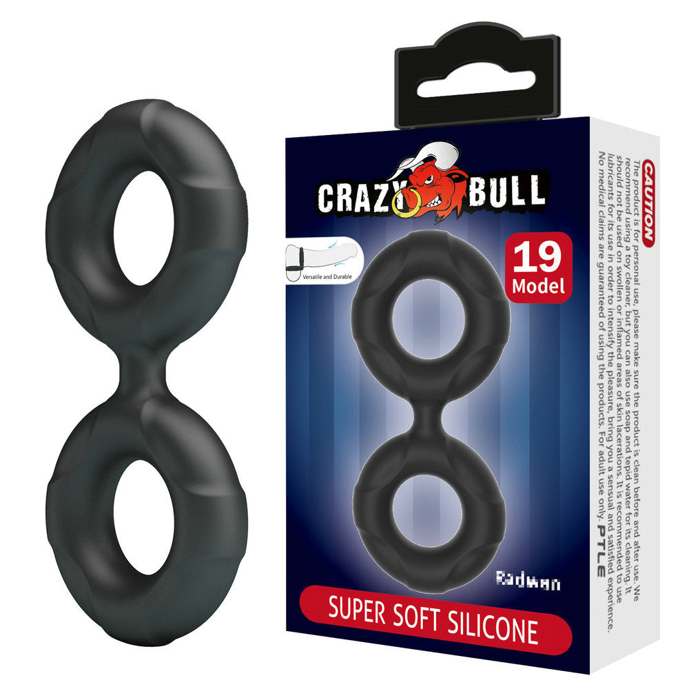 Crazy Bull Ultra-Soft 2in1 Silicone Cock & Ball Ring