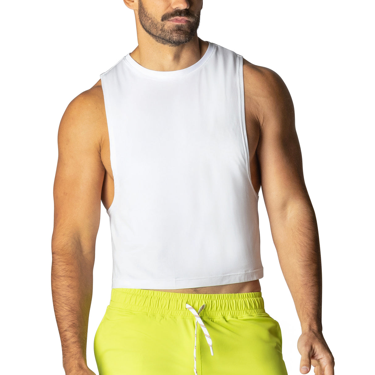 BIKE Crop Pride Tank White