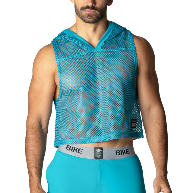 BIKE Hooded Sleeveless Practice Jersey Teal