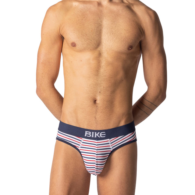 BIKE Stretch Cotton Brief Sailor Stripe