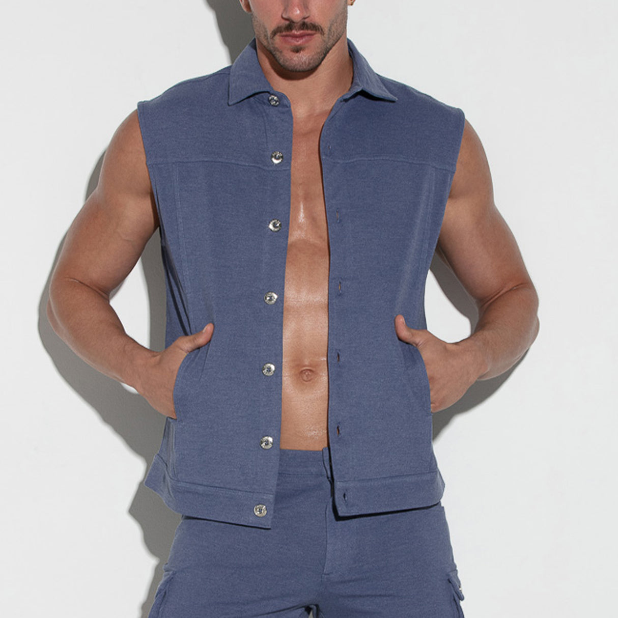 Code 22 Billy Sleeveless Jacket Navy