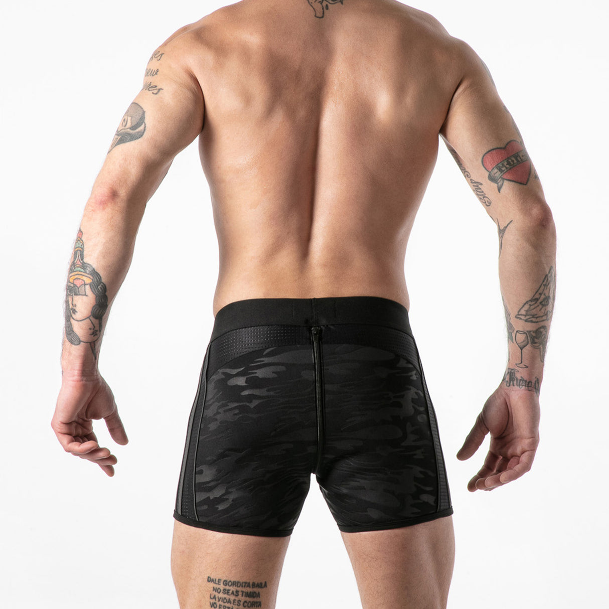 Locker Gear Full Access Military Fetish Short Black