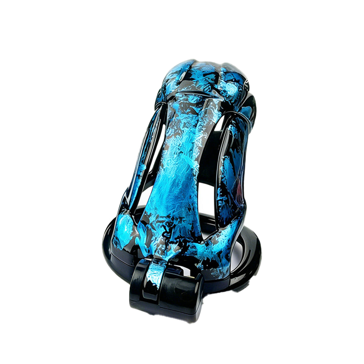 LOCK4D Creature Series Chastity Cage Blue Large