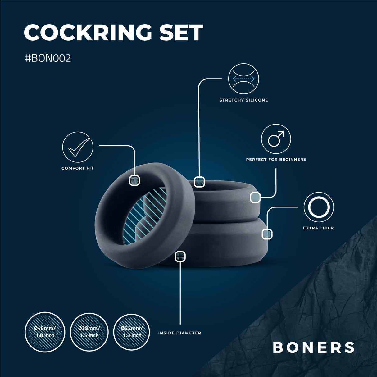 Boners 3 Flat Ring Kit
