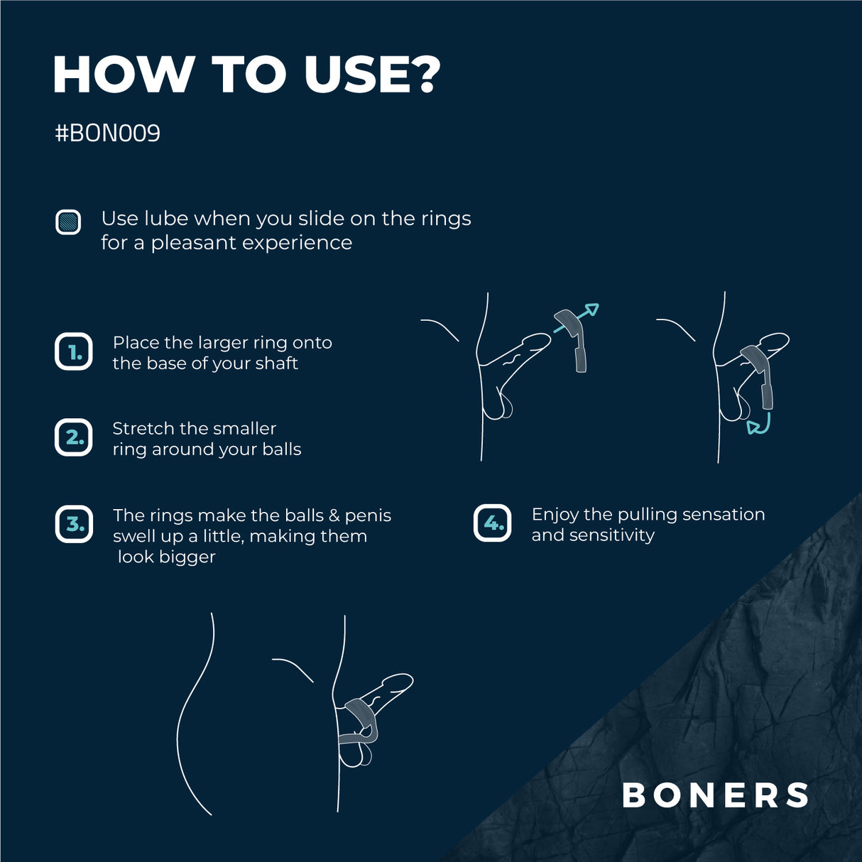 Boners Cock Ring & Ball Stretcher