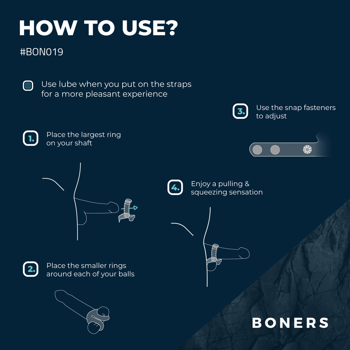 Boners Cock Ring & Ball Stretcher