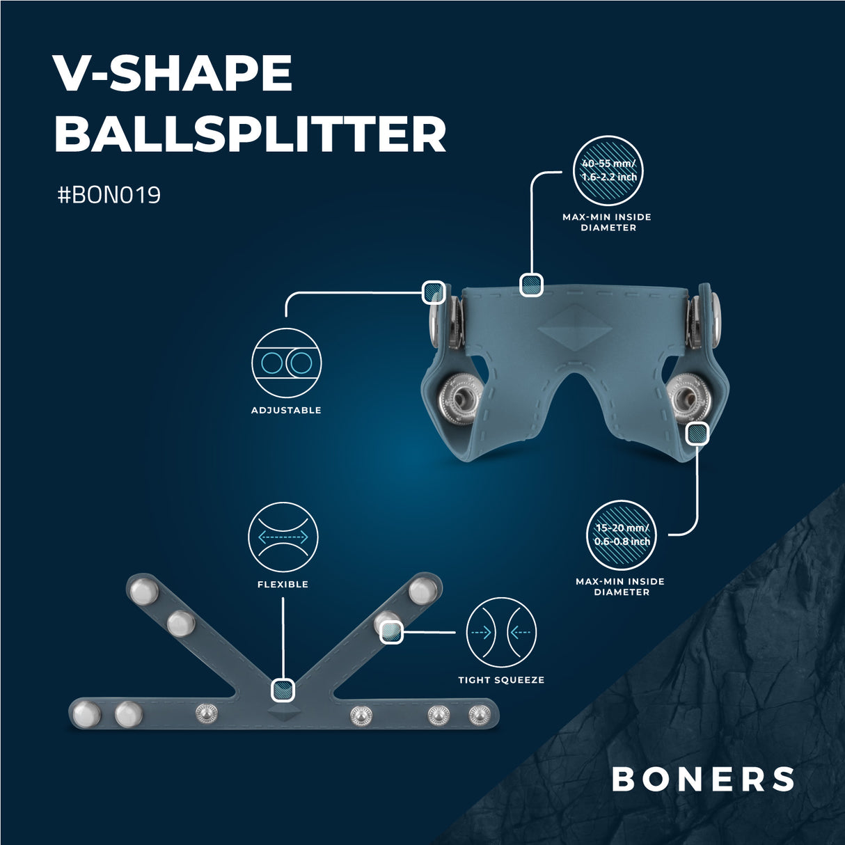 Boners Cock Ring & Ball Stretcher