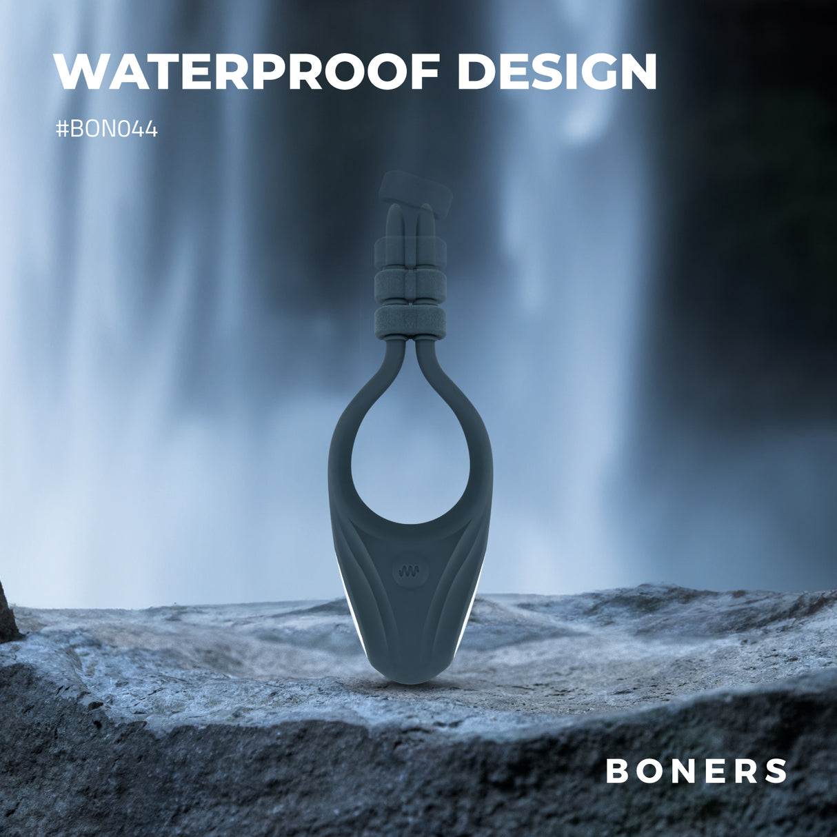 Boners Adjustable Vibrating Rechargeable Cock Ring