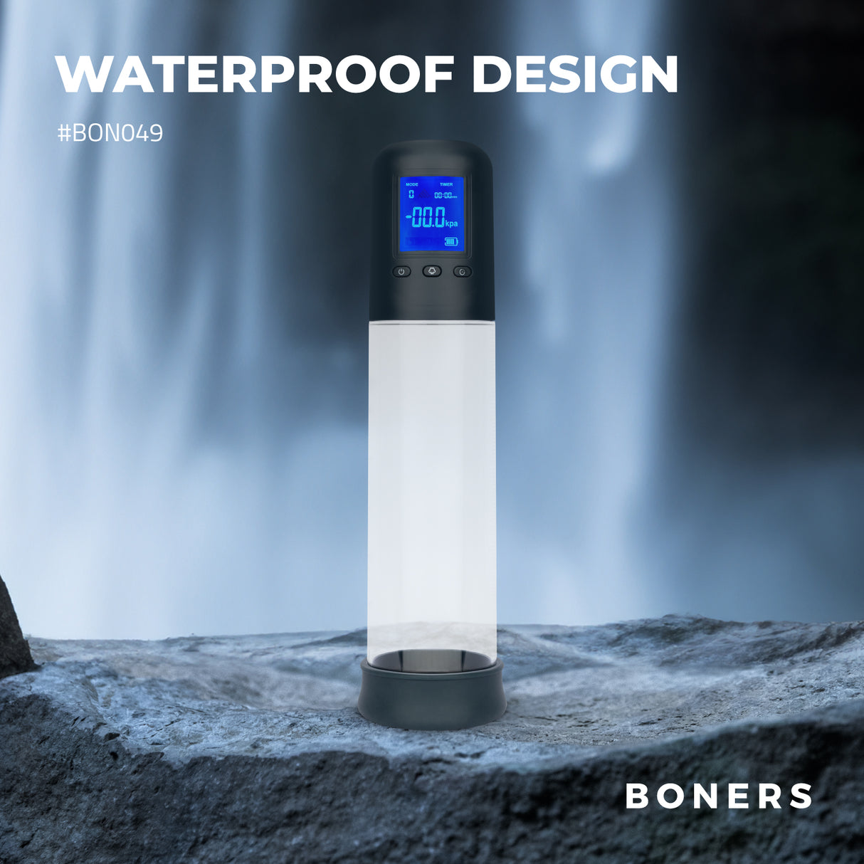 Boners Professional Penis Pump with LCD Screen